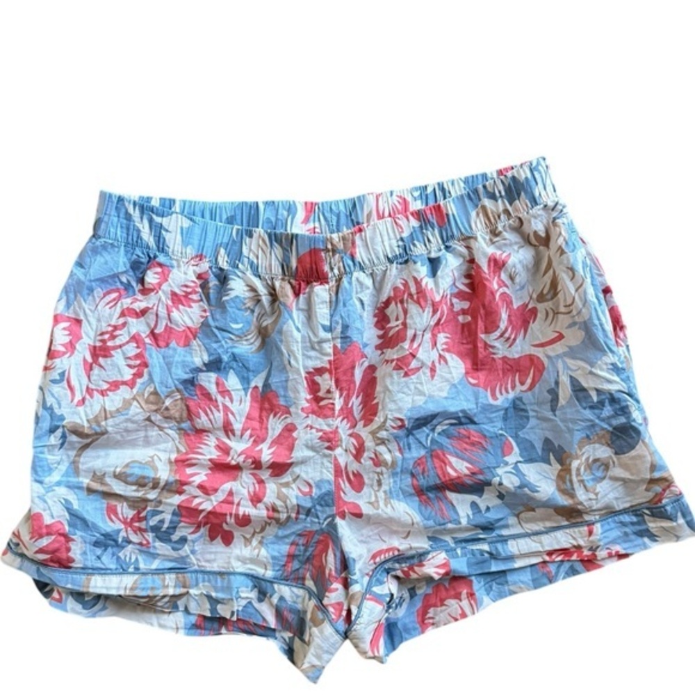 PAPINELLE X KAREN WALKER women’s ornamental floral boxer short cerulean blue s